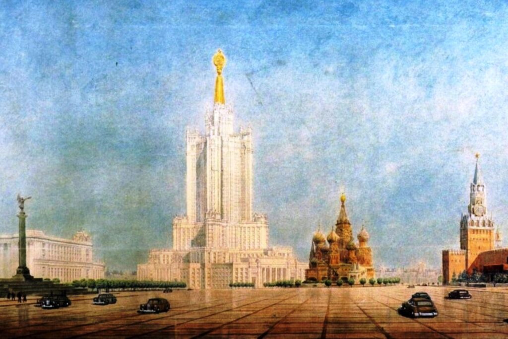 Budynek Administracyjny w Zariadje w Moskwie [Siostry Stalina]